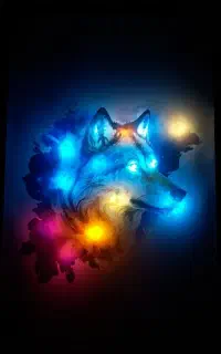 تابلو گرگ شبخواب چراغدار