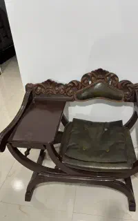 میز تلفن با چوب منبت کاری شده