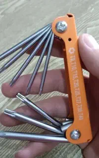 ست هفت عددی آچار ستاره ای تو خالی درجه یک درحد نو