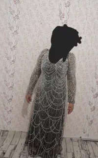 لباس مجلسی . سنگ دوزی
