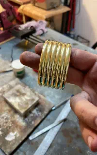النگو آبکاری طلا اصل ۱۸ عیار