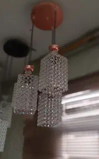 لوستر سه شاخه آشپز خانه مربع