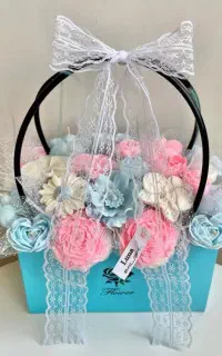 باکس گل شمع جاودان هدیه و روز معلم