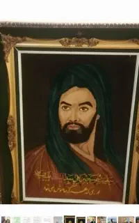 تابلو فرش دست باف قدیمی سالم