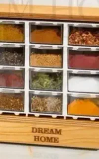 جا ادویه بیست تایی طرح چوب نظم دهنده