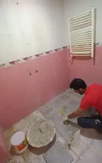 کاشیکاری با چسب،کاشی کاری،سرامیک کاری ،خرده کاری