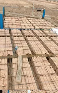 تیرچه سازی و بتون اماده اجرای سقف