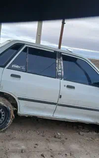 پراید مدل ۸۳ دور رنگ سقف وستون بی رنگ