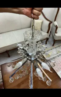 لوستر کریستالی 6 شعله