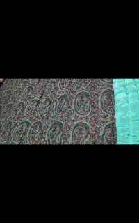 لحاف ترمه نو سبز زربافت اصل یزد .مناسب جهیزیه