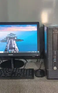 مینی کیس قدرتمندi5رم8 ssd120 مانیتور20