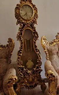 ساعت ایستاده چوب گردو