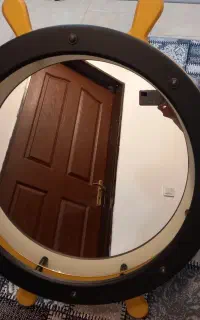 آینه گرد قطر 70 سانت قاب طرح سکان کشتی