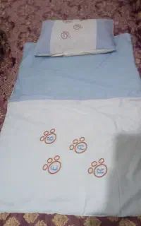 ست رختخواب نوزاد پسرانه همراه با قنداق فرنگی