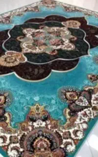 فرش  ۱۲ متری فیروزه ای ۱۰۰۰ شانه تراکم ۳۰۰۰