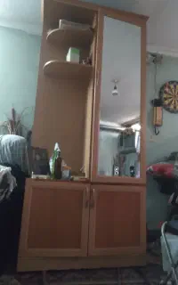 کمد چوبی جاکفشی جا لباسی ام‌ دی اف