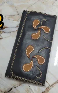 کیف پول چرم دست دوز