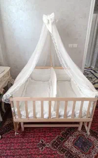 تخت گهواره ای دوقلویی کنار مادر سایز 100*100