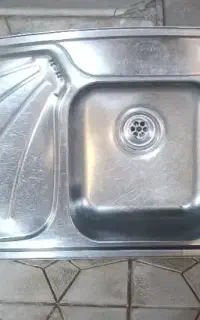 سینک دوقلو استیل درجه ۱