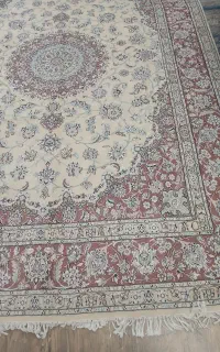 فرش ۹متری جفت دستباف نائین ۹لا