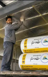 عایق حرارتی صوتی پشم سنگ بازالت کد Rez25-0