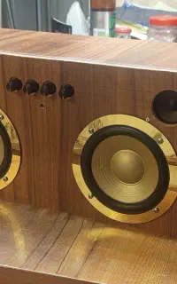 اسپیکر شارژی دست ساز .باند چوبی