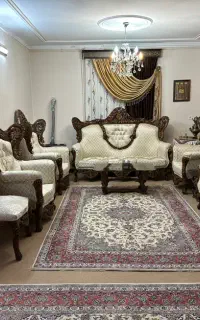 مبل سلطنتی ۹ نفره چوب گردو