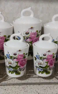 ظرف ادویه و چای سرامیکی
