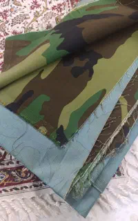 پارچه استتار پشت سبز