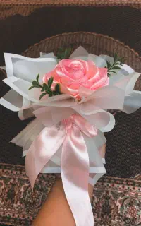 مینی گل روبانی تک شاخه