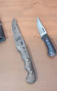 چاقوی قدیمی ،قیچی کوچک، سیلور قدیمی.