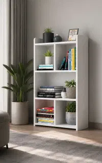 کتابخانه و قفسه ایستاده اقتصادی