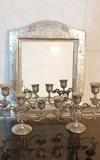 اینه شمعدون عتیقه