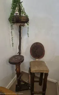 میز تلفن چوبی تمیز وسالم