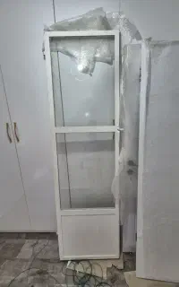 درب آهنی سنگین با شیشه