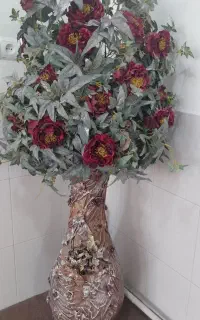 گل و گلدان تزئینی بزرگ