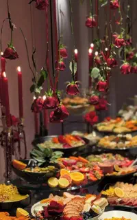 فینگرفود،سینی مزه،میزآرایی