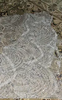 تیکه پارچه خرج کار آبی