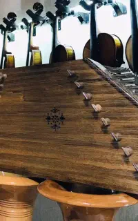 سنتور  حرفه ای سه تار  کمانچه و دف پکیج کامل (نو)