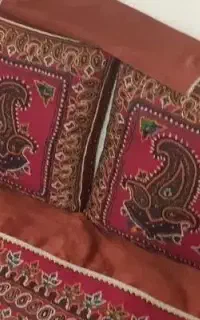 چهارعدد پشتی و کناره  پته بارویه ساتن