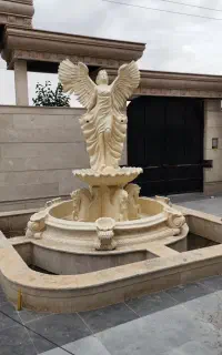 آبنما مجسمه فرشته آلاچیق