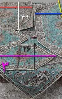 ترمه یزد یا رومیزی یا رانر یا عسلی