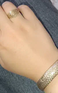 انگشتر و تکپوش النگو طلا شماره ۲ تابلو