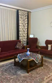 پرده هال و پذیرایی همراه با رانر