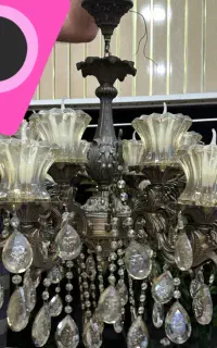 لوستر ۶شاخه همراه با ۱۲ لامپ