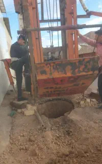 حفره چاه با دستگاه