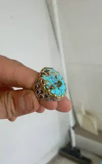 انگشترفیروزه نقره