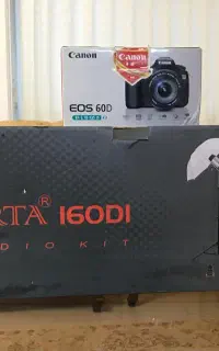 دوربین کاننEOS60Dباکیت55-18وکیت استودیوVERTA-160D