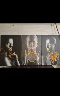 سه عدد تابلو زیبا شب نما