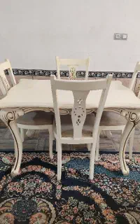میز غذاخوری چوبی 4نفره